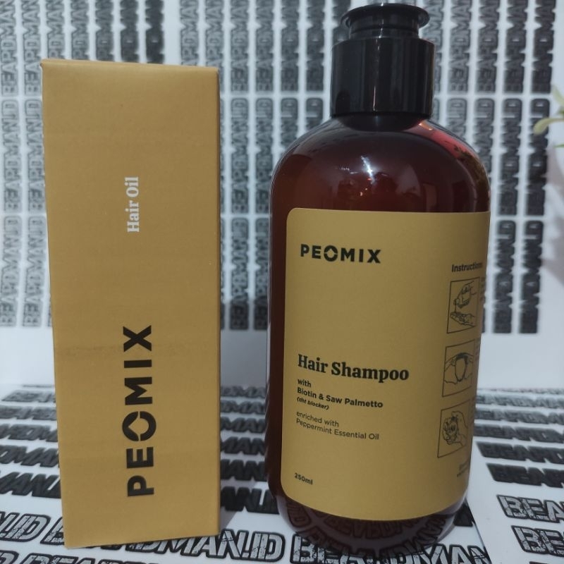 Peomix hair shampoo - perawatan rambut rontok gondrong