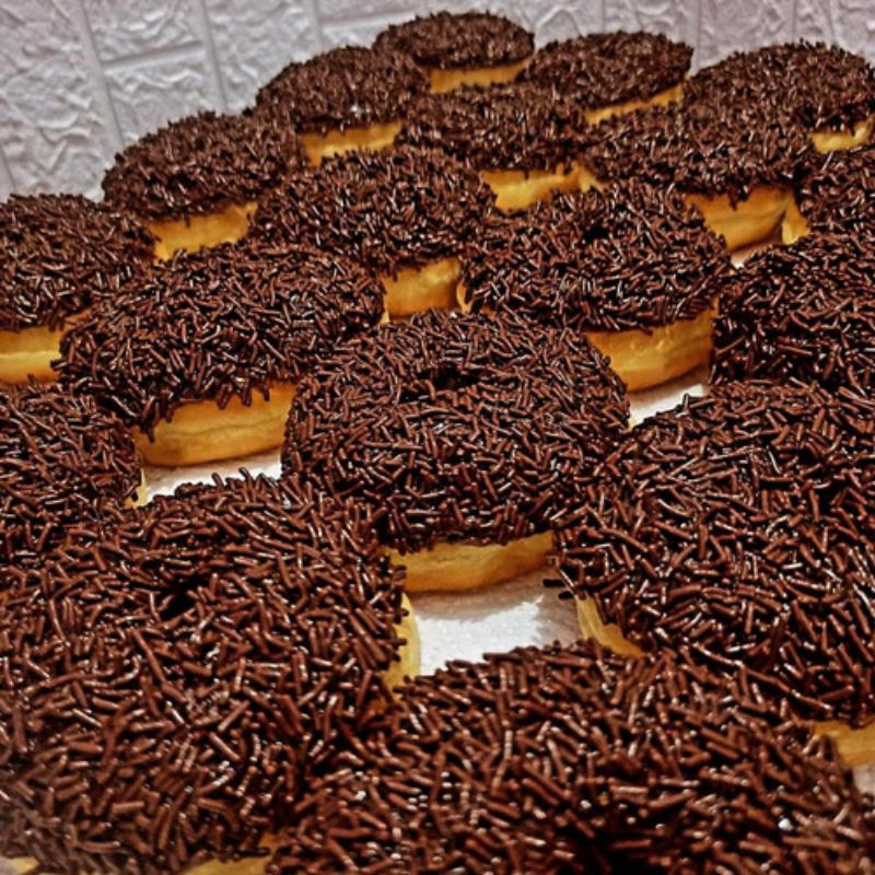 

donat Meises Ceres elmer/9pcs donat coklat asli/donat empuk/halal/bebas pengawet.