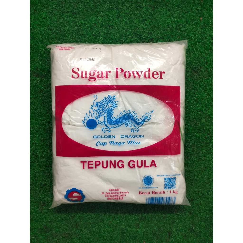 

Tepung Gula Cap Naga Mas 500G / 1KG Icing Sugar Gula Halus Golden Dragon Sugar Powder