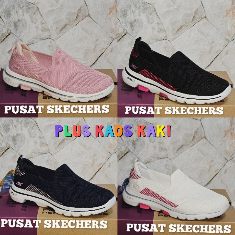 SKECHERS  PRIZED / SEPATU WANITA SKECHERS GO WALK 5 PRIZED SLIP ON