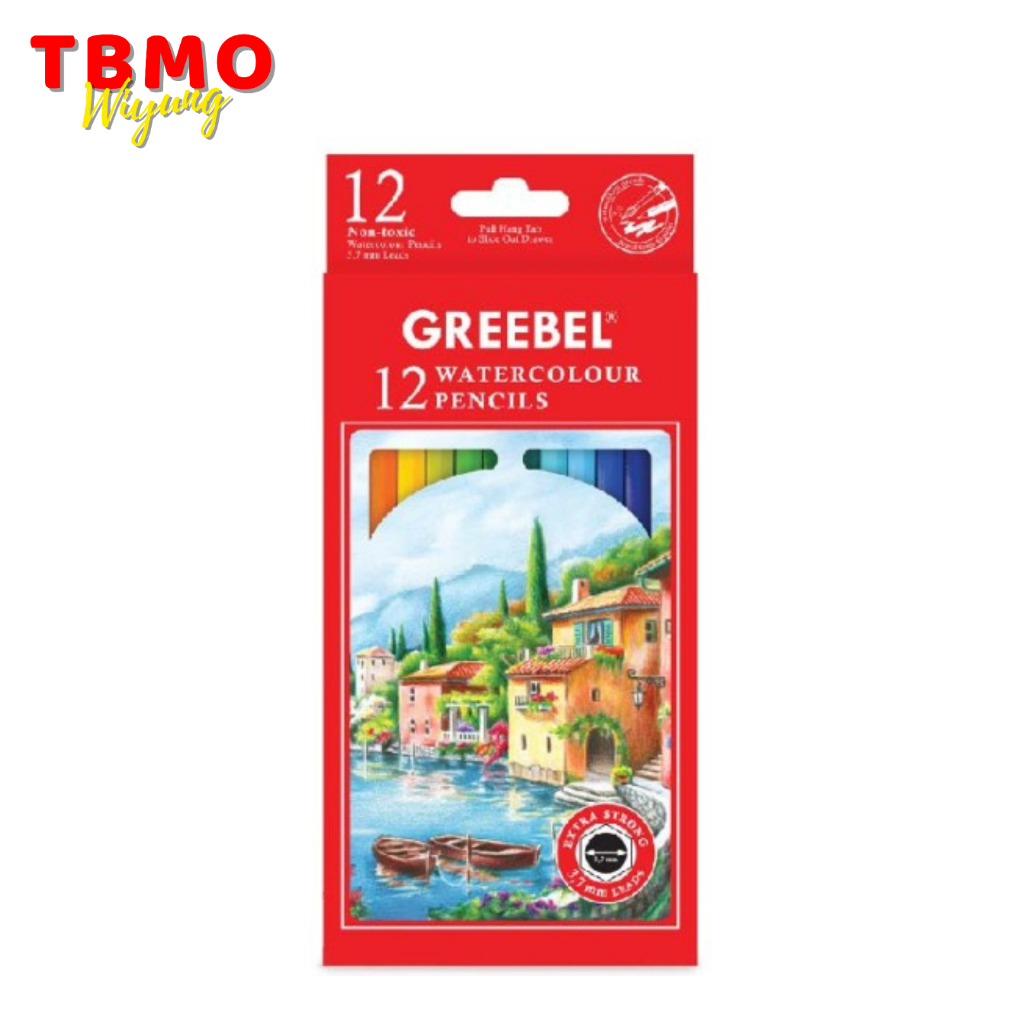 

Pensil Warna Extra Strong Watercolor Greebel 12 Warna GB 6712