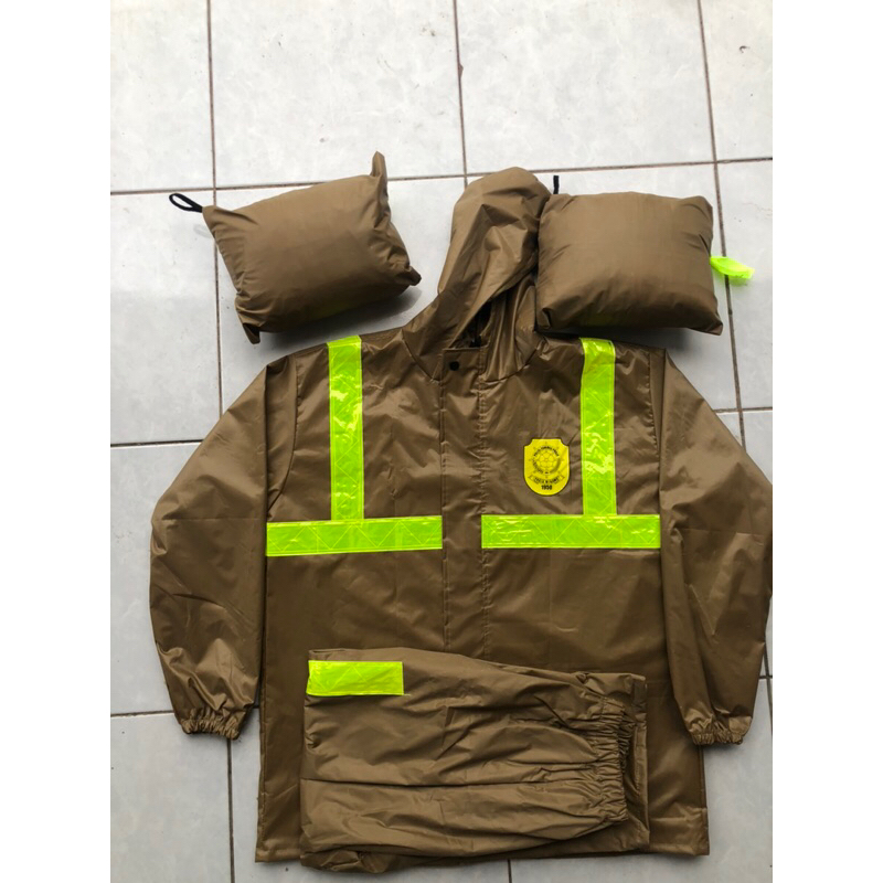 JAS HUJAN POL PP COKLAT JAS HUJAN SATPOL PP