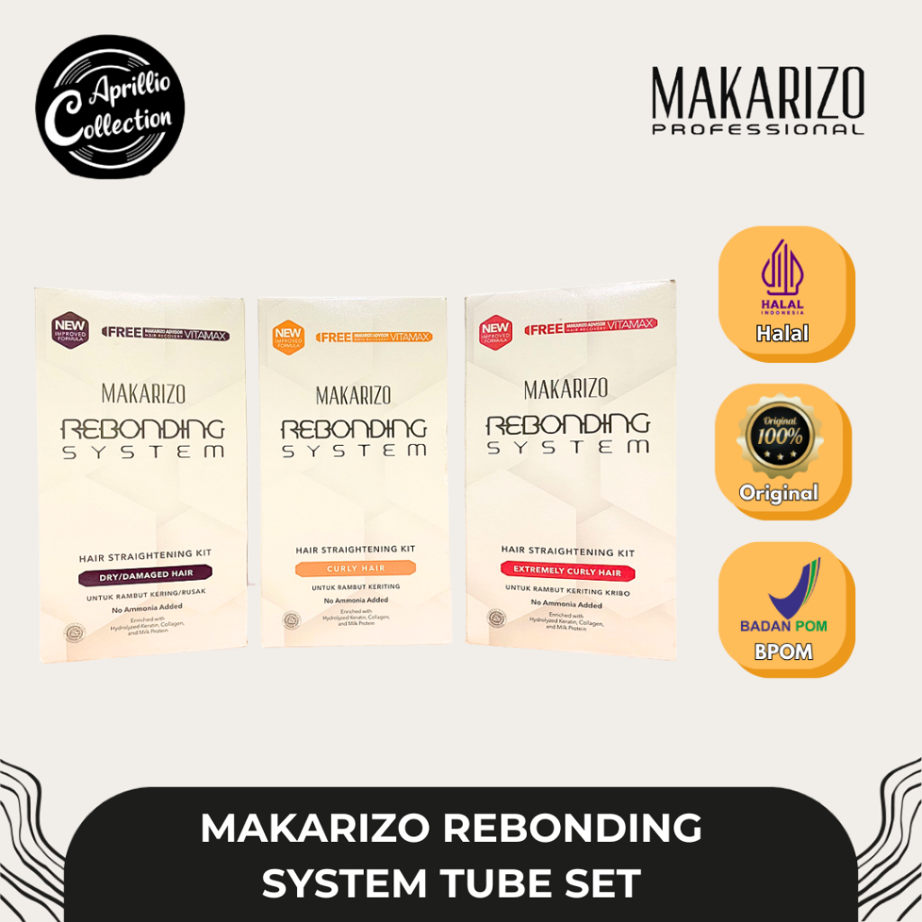 MAKARIZO REBONDING SYSTEM TUBE SET | ALL VARIANT PELURUS RAMBUT -  apriliocollec