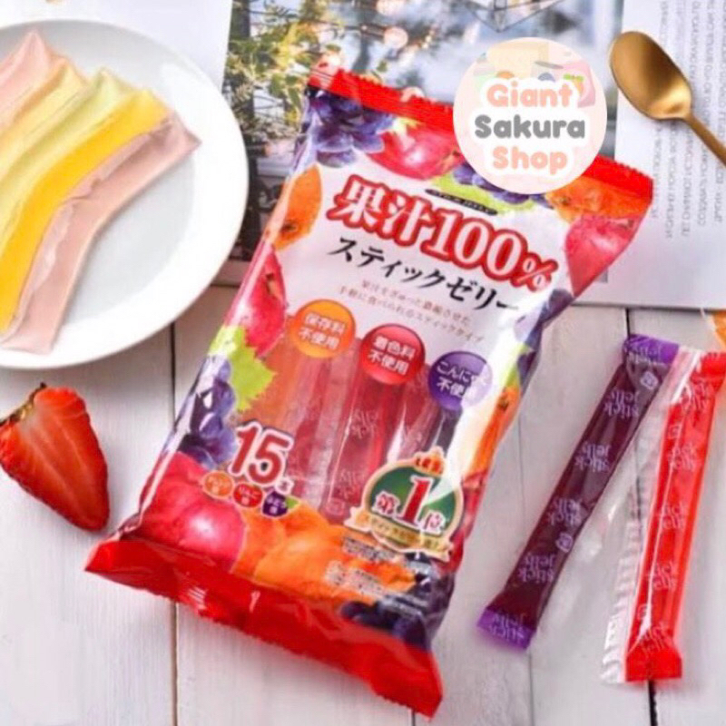 

Ribon fruit Stick jelly / jelly Stick / cemilan Jepang / jelly