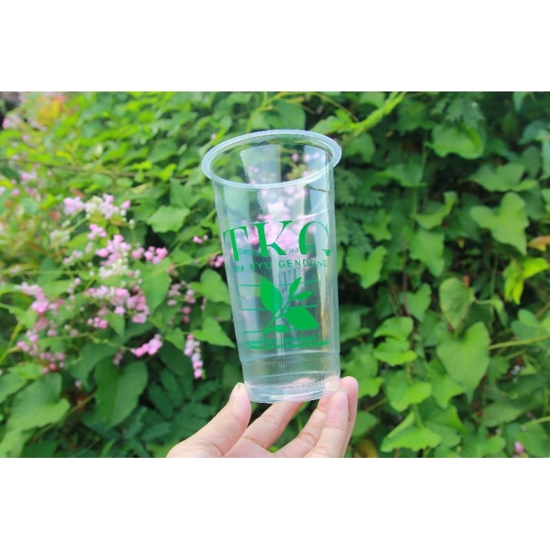 SABLON GELAS CUP PLASTIK 12oz,14oz,16oz, 22oz