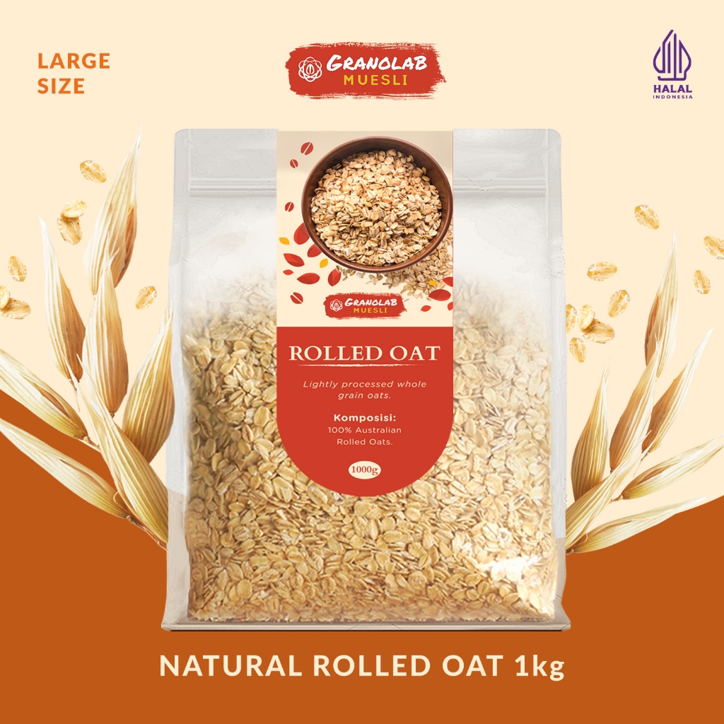 

Rolled Oat Australia 1 kg - Granolab Muesli