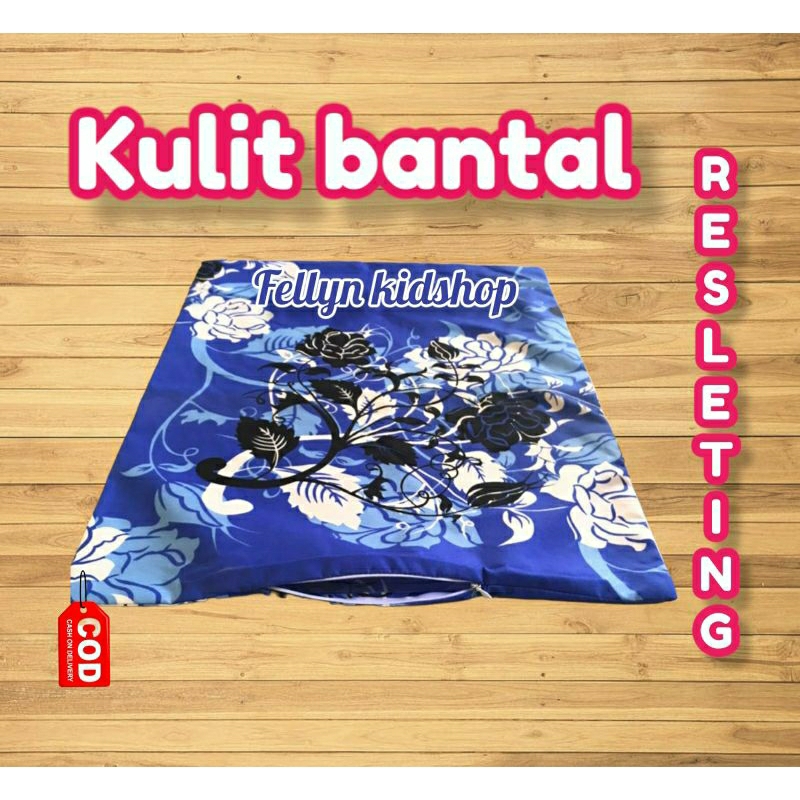 Sarung Bantal Buat Isi Kapuk Resleting Bahan Katun Motif Tebal Harga Murah