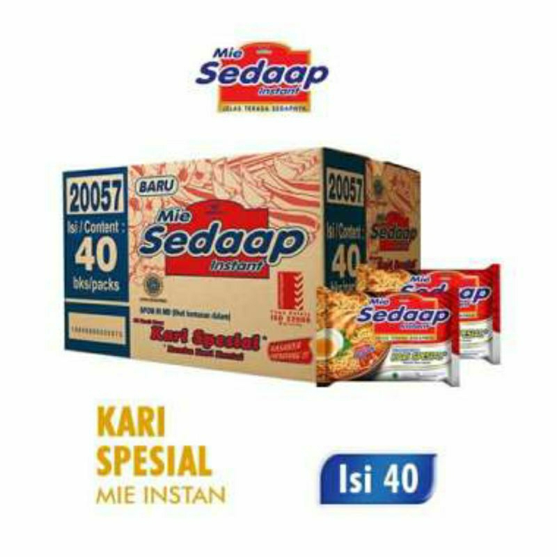 

Sedaap Kari Spesial Mie Instan [75 g/ 40 pcs/ Karton]