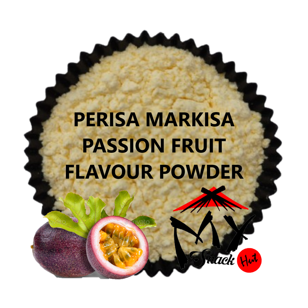 

PASSION FRUIT FLAVOUR POWDER 50GR PERISA MARKISA SIRUP MINUMAN ES KRIM PUDING JELI SYRUP BUBUK HALAL