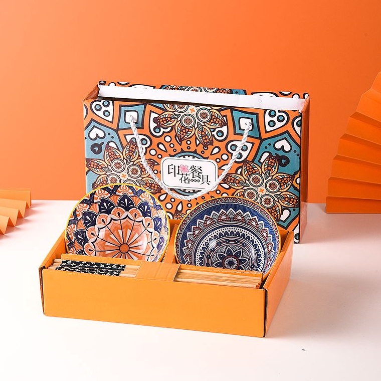 Langsung Atc.. BOHEMIA BOWL JAPANESSE / MANGKOK KERAMIK MOTIF BOHEMIA JEPANG