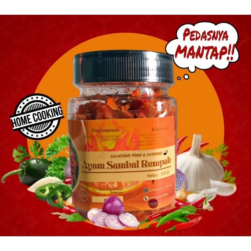 

Ayam Sambel Rempah 150 gram Ayam Suir Sambel Ayam Pedas Manis Gurih Nikmat
