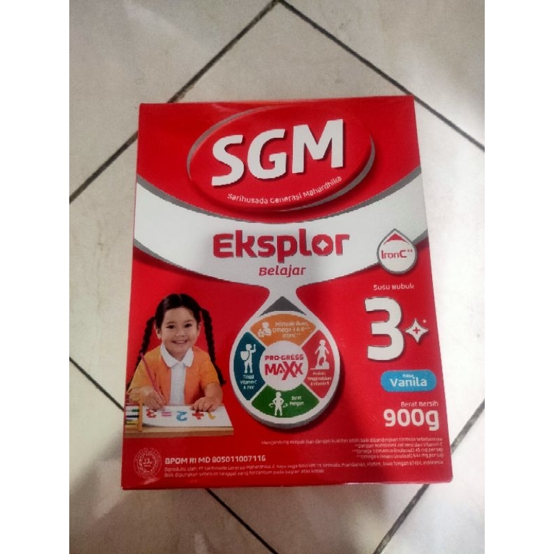SUSU SGM EKSPLOR AKTIF BALITA 3+ VANILA 1+ VANILA