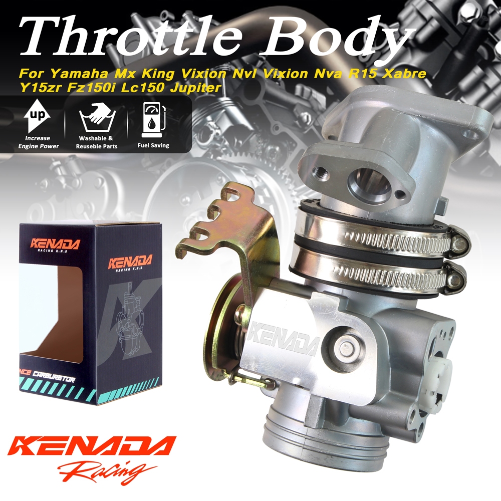 Kenada Throttle Body Double Injector Tb 32 34 36 38 40 Mx King Vixion Nvl Mxking 150 Vixion Nva R15