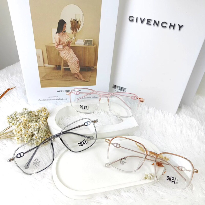 Kacamata Model Petak Besar Gaya Wanita Anti Radiasi Blueray Photocromic Bluecromic Fashion Murah Mer