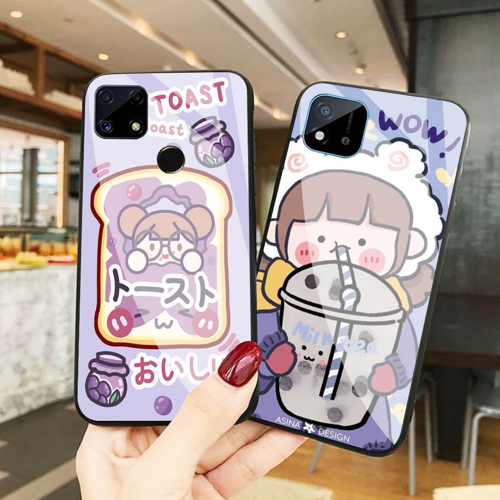 Case Kaca Realme C11- Kesing Hp Realme C11  - Case Kaca Kilau Realme C11 - Case Realme C11 (GC86)