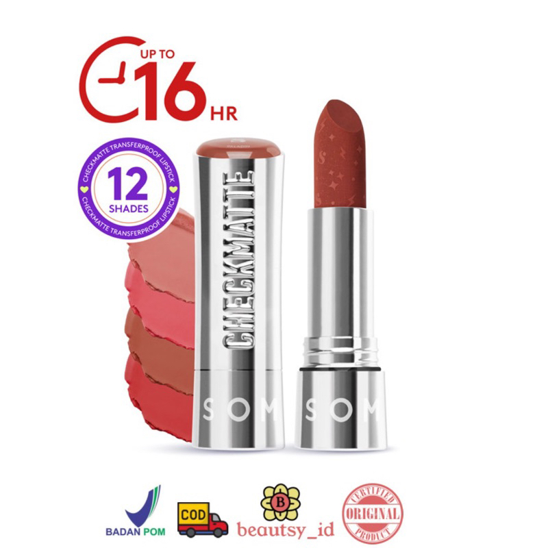 Somethinc Checkmatte Transferproof Lipstick - Lipstik Matte Original BPOM COD