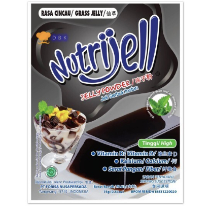 

Nutrijel Jelly Instan Cincau 1 kotak isi 12 sachet 10 gr