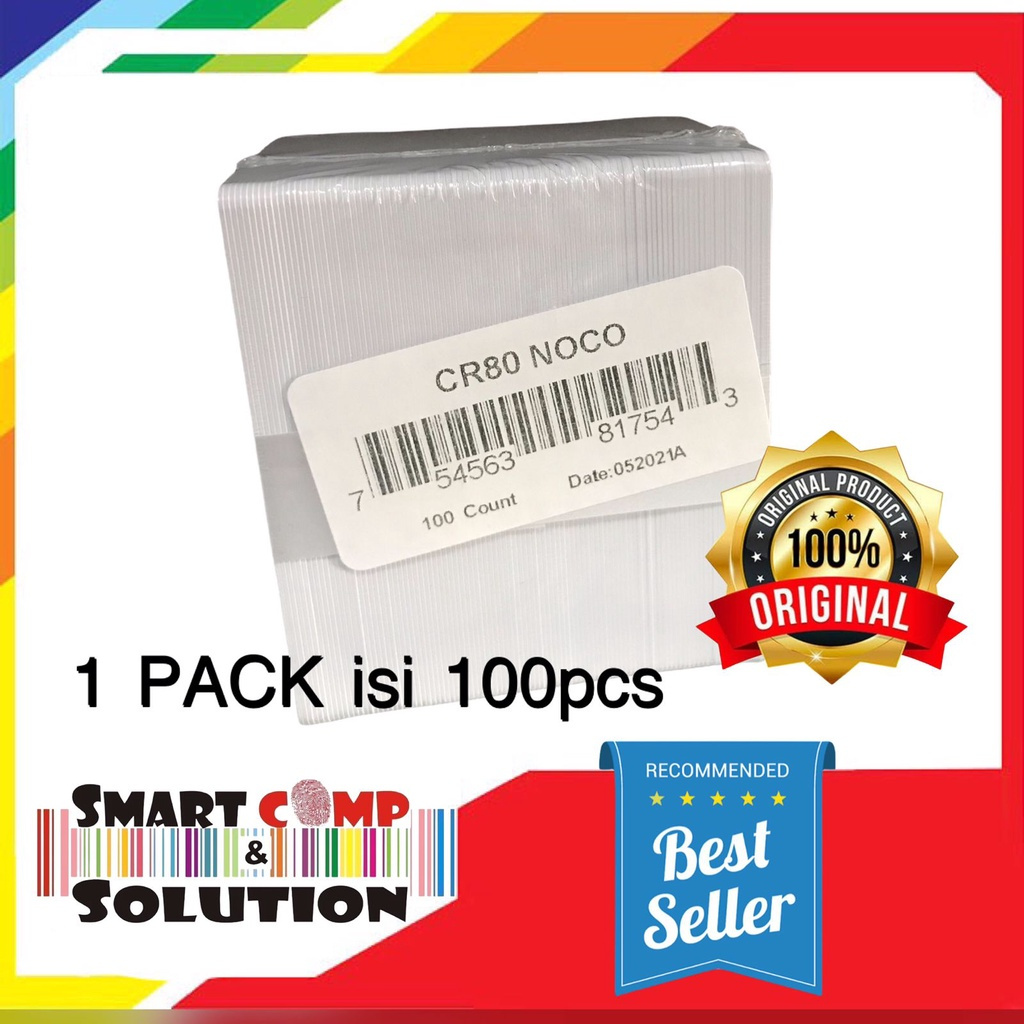 

Kartu ID Card PVC Kosongan - Blank Card NOCO HID Fargo CR79 / CR80 Isi 100pcs