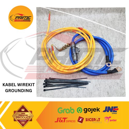 KABEL GROUNDING MOBIL 5 TITIK WIREKIT + BOOSTER POWER