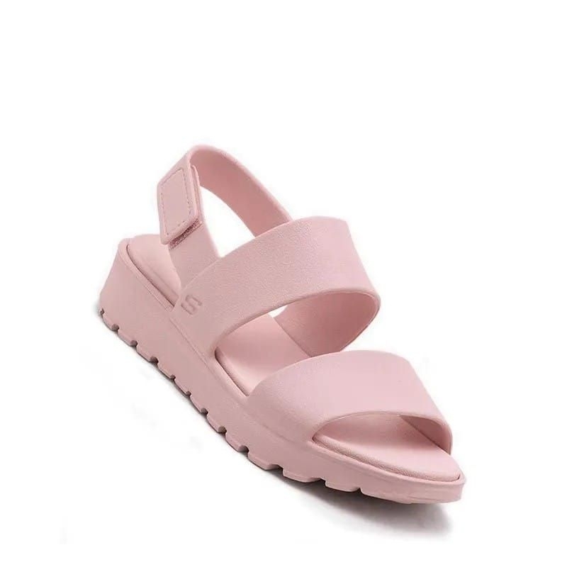Sepatu Sandal Skechers Breezy Feels Casual Sendal Tali Starp Wanita Original Pink Murah Kekinian