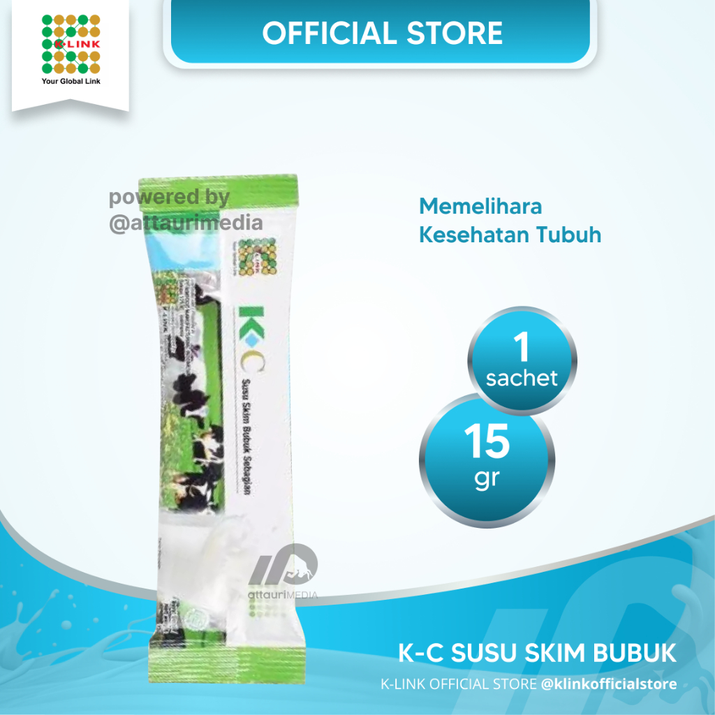 

K-C Susu Skim Bubuk (1 Sachet) Susu Skim K-Link Original Skim Milk Powder New Zealand Untuk kekebalan Tubuh Memelihara Kesehatan Tubuh K Link Official Store K-Link Original Store Attauri