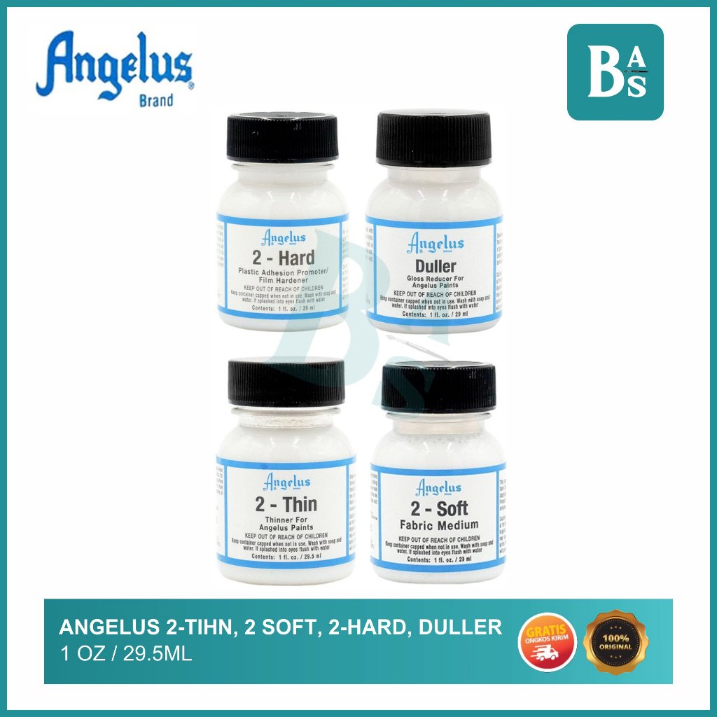

Angelus - 2 Hard 2 Soft 2 Thin Duller - Campuran Cat Akrilik Angelus 1oz/29.5ml - Bali Art Supplies