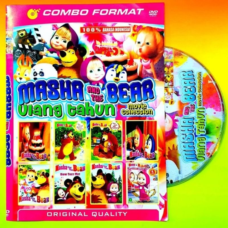 KASET DVD ANAK ANAK CARTOON TERBARU MASHA AND THE BEAR