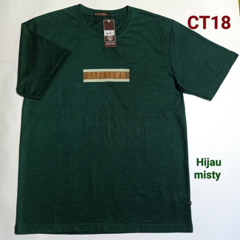 Kaos Pria T Shirt Merek Capetown Branded Original