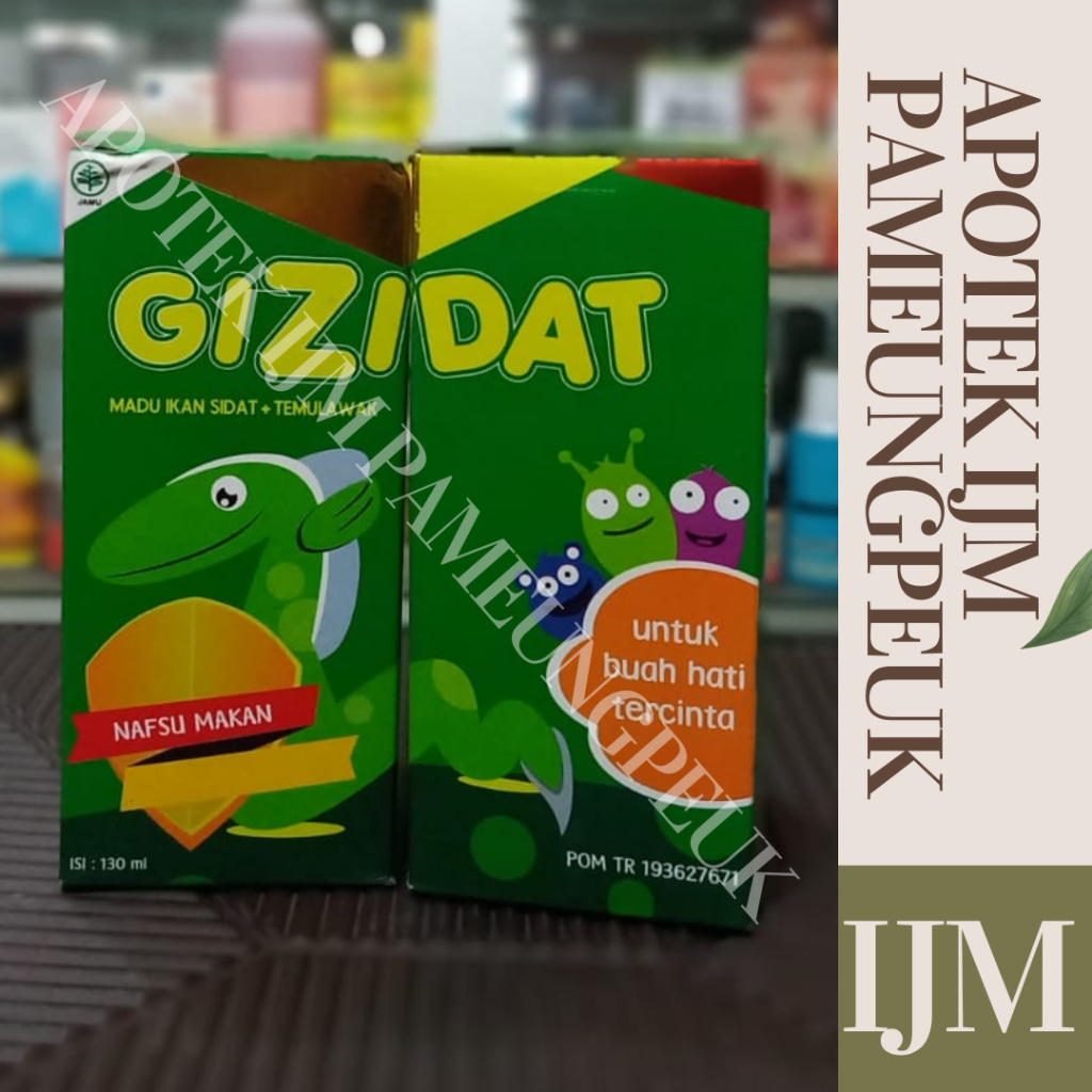 Madu Gizidat Multivitamin Anak dan Balita Gizidat merupakan madu cerdas anak terbaik dari bahan alam Indonesia.  Vitamin penambah nafsu makan untuk anak. Gizidat cocok diberikan untuk anak usia 1-12 tahun di mana pada usia tersebut pertumbuhan Anak Anda s