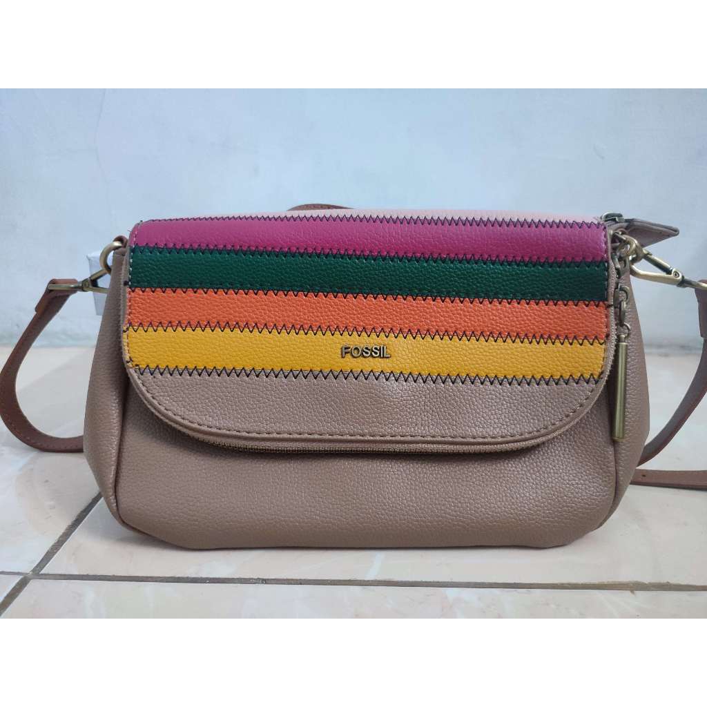 Tas Wanita Fossil Rainbow Colour - Tas Wanita Impor