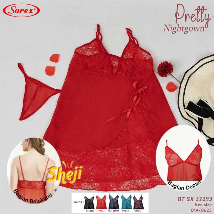 SOREX BT SX 32293 BAJU TIDUR WANITA  / LINGERIE / DASTER TRANSPARANT