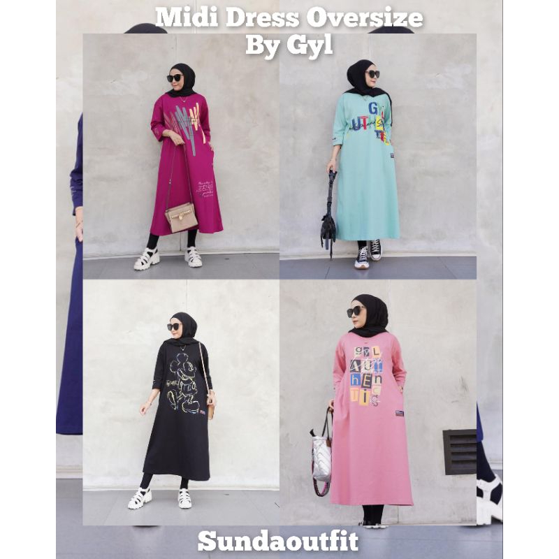 MIDI DRESS OVERSIZE GYL