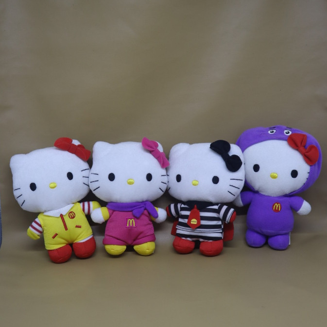 boneka happy meal mcdonald hello kitty ronald hambuglar grimace birdie