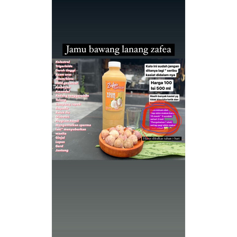 

JUS BAWANG LANANG ZAFEA