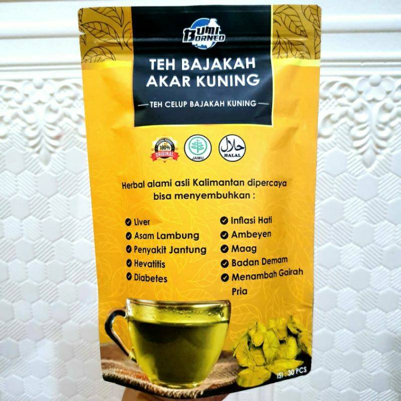 

Teh herbal akar bajakah kuning original