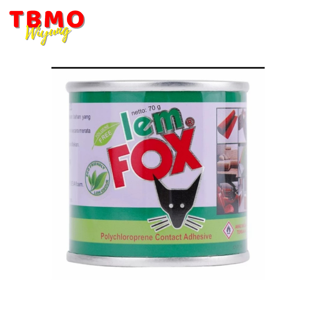 

TBMO Lem Fox Hijau Kaleng 70gr / Lem Fox Tin Green