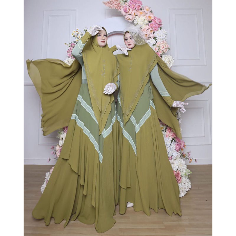 Gamis AC Original | Queen series | Gamis premium | Gamis kekinian | Gamis terkece | gamis syari terb