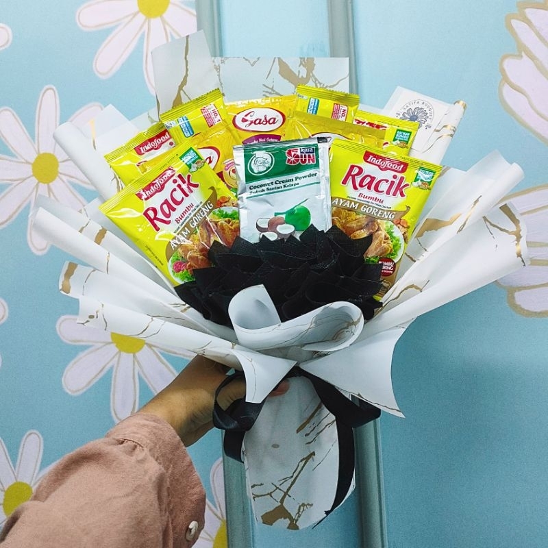 

(READY STOCK) Bouquet Bumbu Racik | Bucket Bumbu Instant Racik Sasa Sun Kara Hadiah Hari Ibu | Bucket Gift Mother's Day
