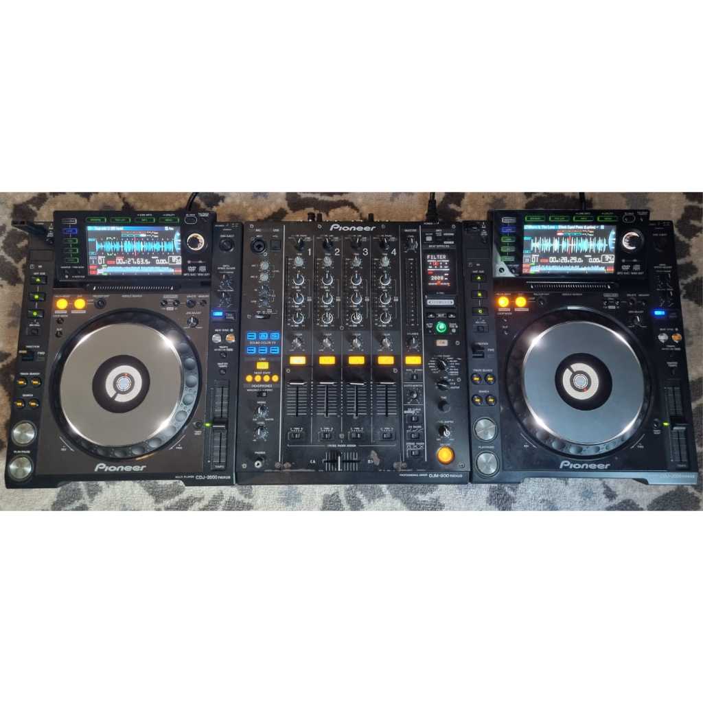Controller CDJ 2000 Nexus (x2) + DJM 900 Nexus Alat DJ Pioneer Set DJ For Bar / Club Rekordbox NXS E