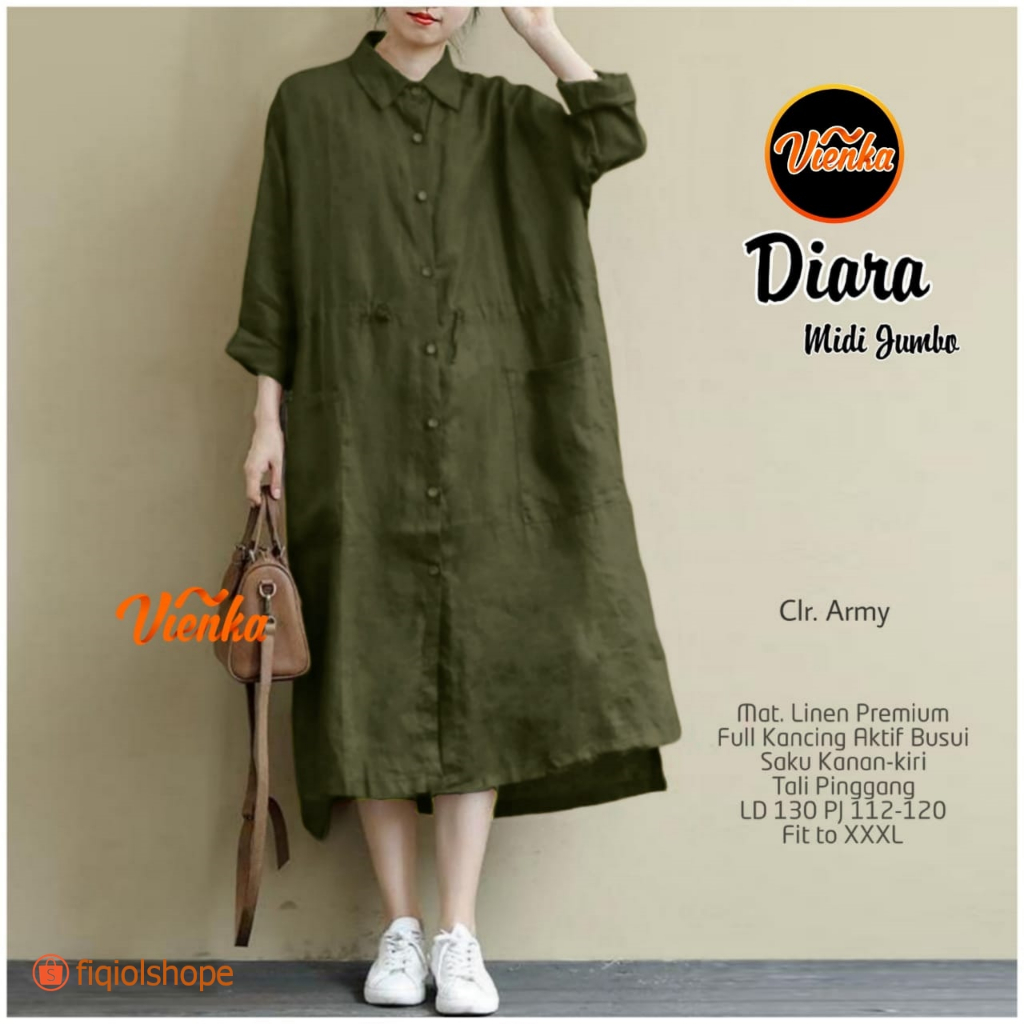 Dress Diara Midi Jumbo LD 130 | Vienka