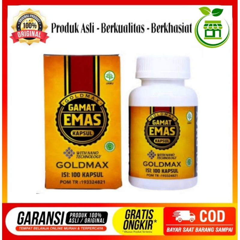 Gamat Emas Kapsul Goldmax Asli Original 100 Kapsul Halal &amp; BPOM