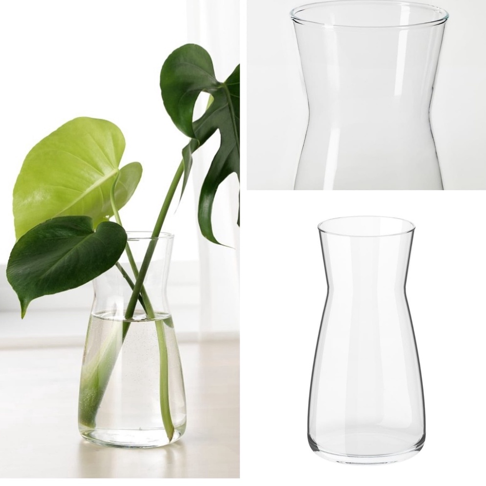 Paling Laris.. KRAFF Vas Bunga Kaca Bening Tinggi 20 Cm