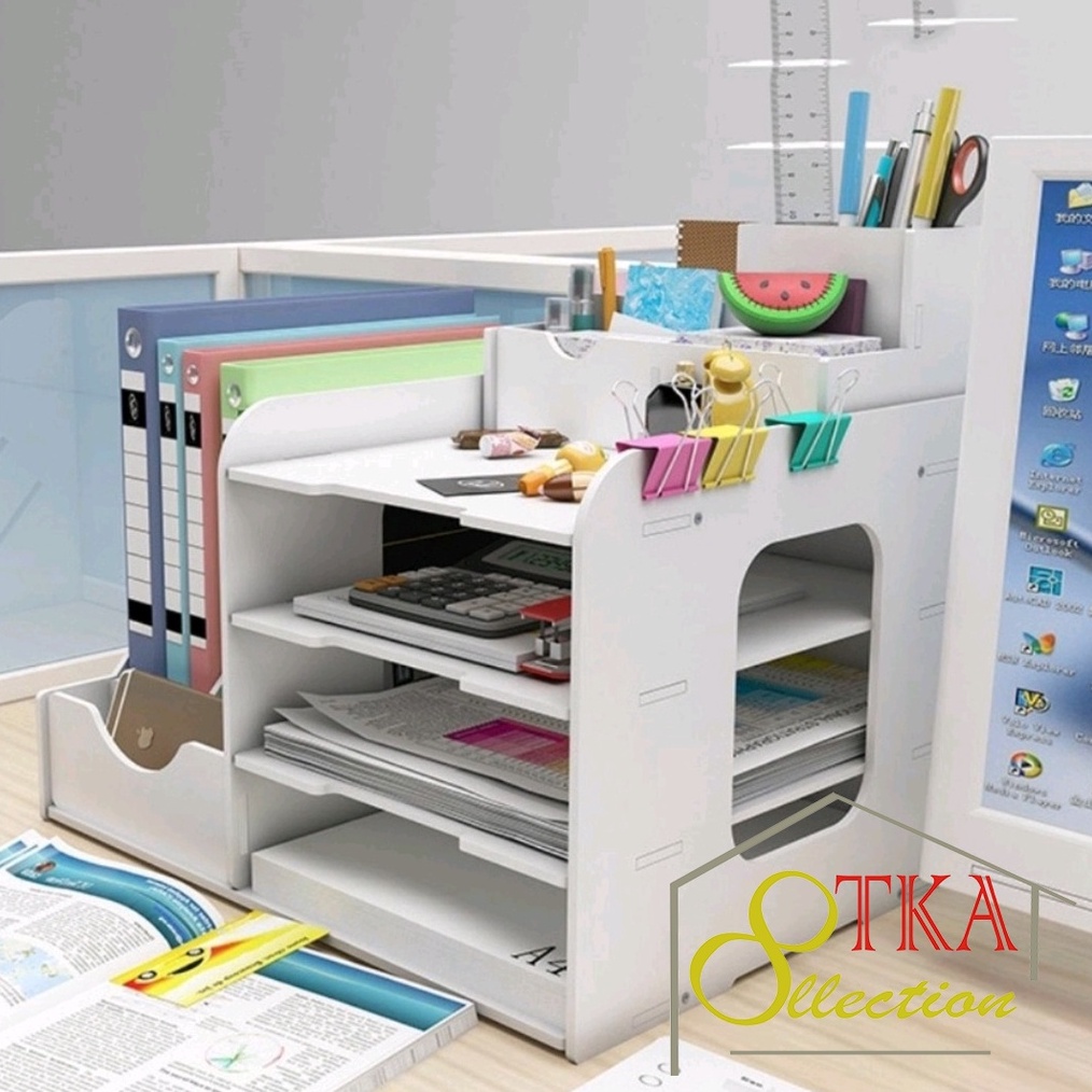 

12.12 Product HOT Rak Buku Arsip Dokumen Tempat Pulpen Alat Tulis Kantor Binder Vintage Storage Box Tempat Tisu Multifungsi Serbaguna !!