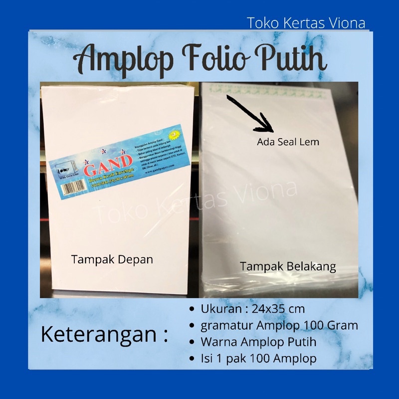 

Star amplop putih folio grosir