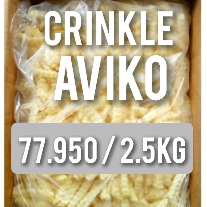 

YKJZ8613 【Penjualan Terbaik】COD KENTANG GORENG AVIKO CRINKLE CUT . Kentang Goreng termurah. Kentang. Crinkle . Kentang goreng