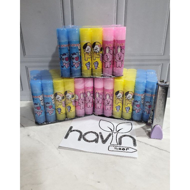 

Lem stik (1pak=24pc) ukuran KECIL 10gram/ Lem stick / Lem murah / Lem fancy / Glue Stik Fancy