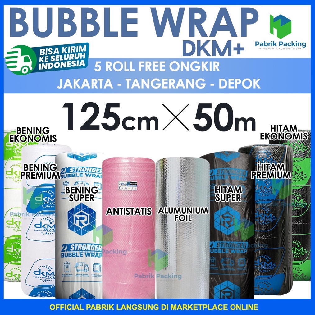 

✨Promo✨ Hari Ini PLASTIK BUBBLE WRAP 125 CM x 50 M PREMIUM DELKOMAS TERMURAH /ROLL grosir