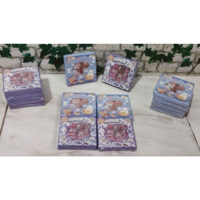 

stiker 100 pcs waterproof 2 varian stiker lucu dan aesthetic