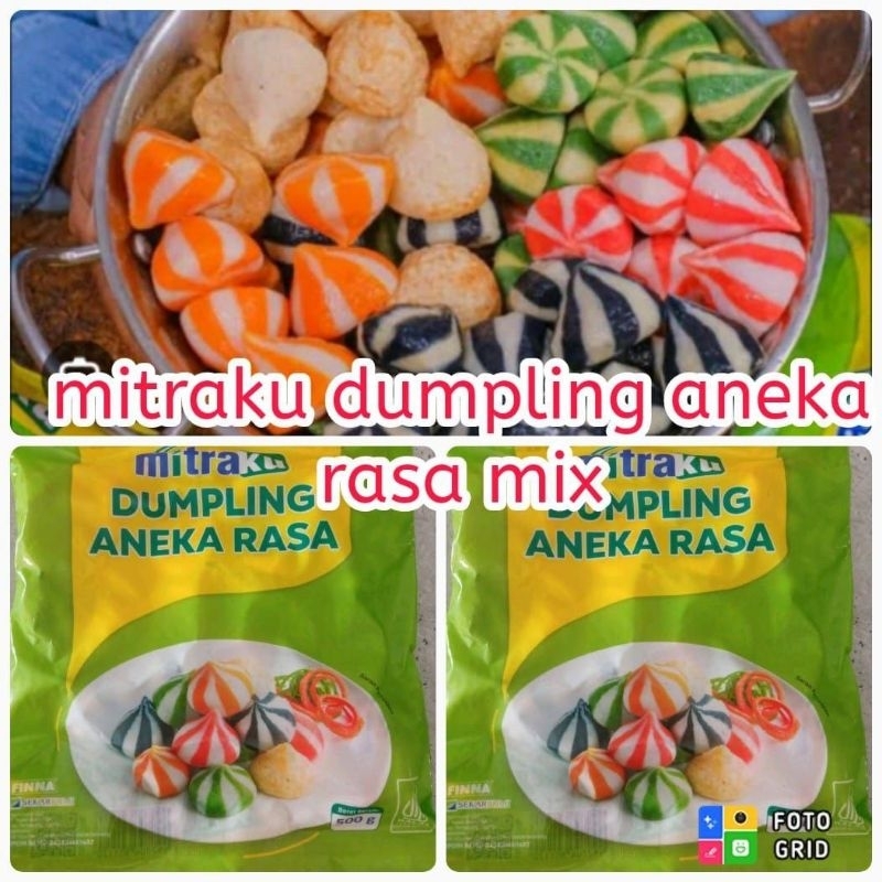 Frozen dumpling mix mitra ku 500 gram dumpling premium