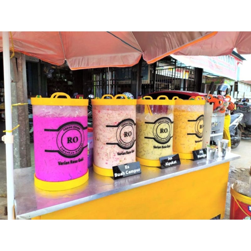 Tabung Es Buah Aquarium D30 T45 dual handel 30 liter